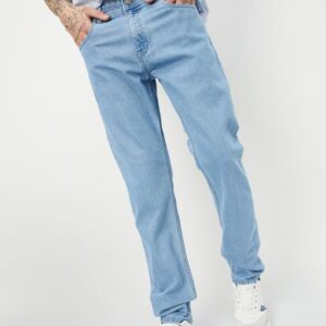 men solid regular fit jeans
